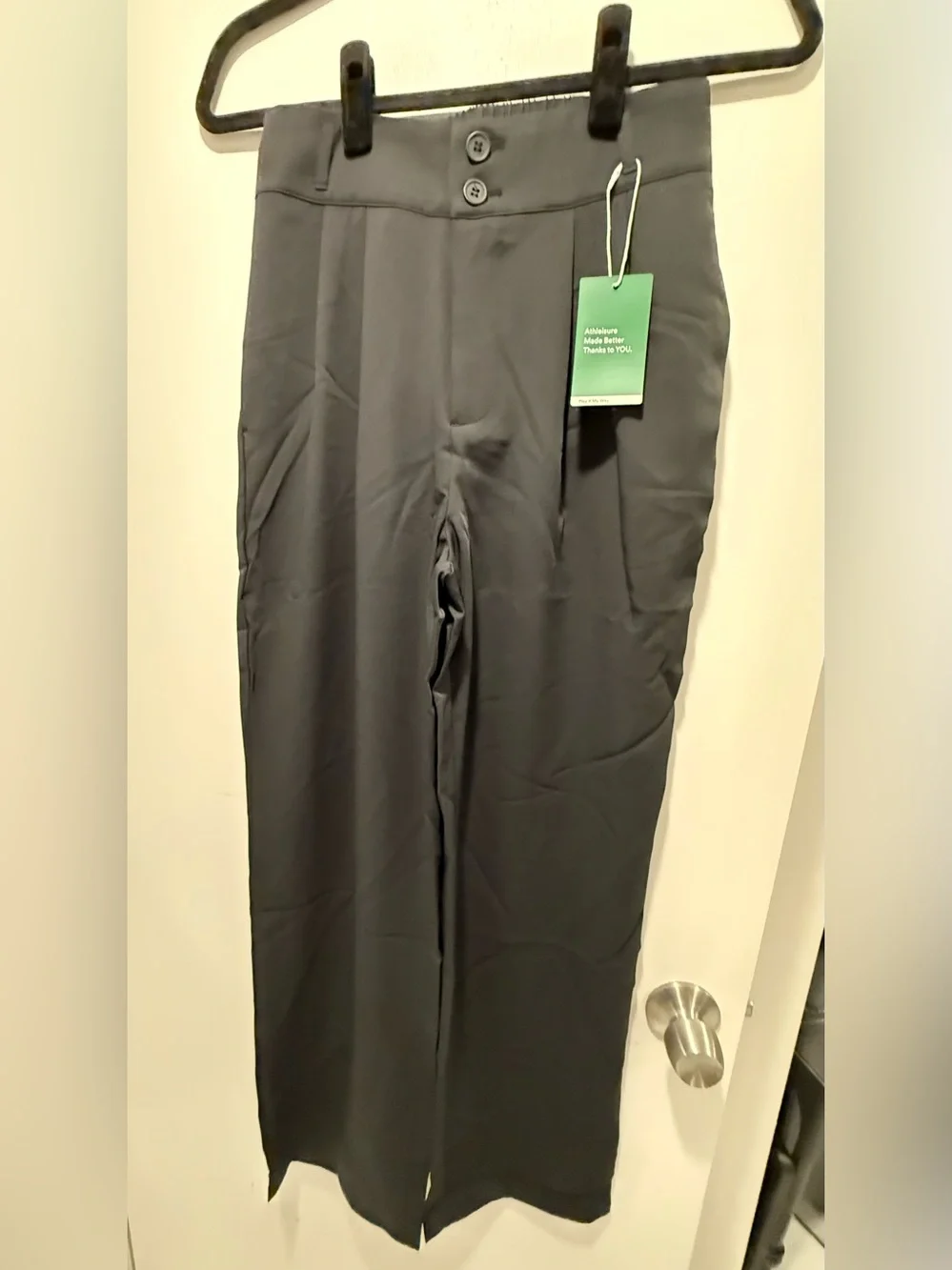 Halara Flex™ High Waisted Pocket Shirred Straight Leg Work